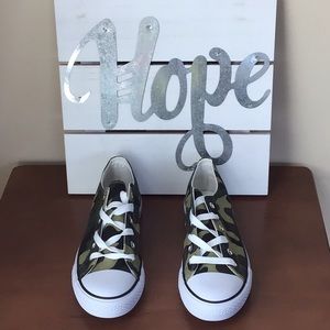 New Camo Sneakers with white sole.